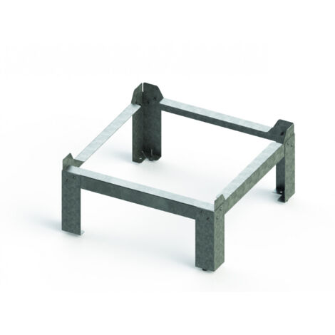 Kit fixation au sol InspirAIR® Top d'Aldes - Anti-vibratile - Acier - Gris