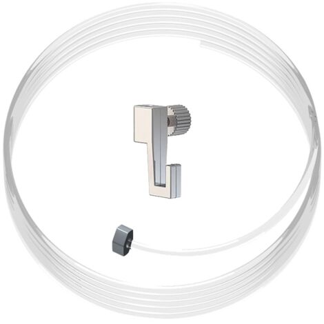 Kit fixation câble perlon Slider et crochet coulissant Mini Hook : charge 4 kg - Artiteq - 0.5
