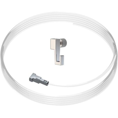 Kit fixation câble perlon Twister et crochet coulissant Mini Hook : charge 4 kg - Artiteq - 0.5