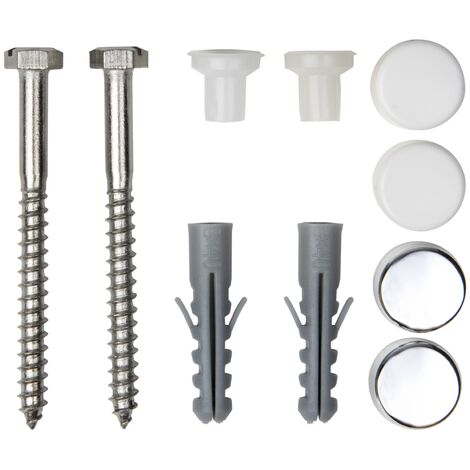 kit fixation tête hexagonale - pour wc et bidet - 6 x 70 mm - bizline 400110