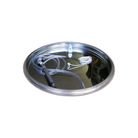 Kit flotteur chambre a' air avec pompe en acier inoxydable pour 300 lt Belvivere barils futs   610 mm accessoires pie'ces de'tache'es Acciaio Inox LT 300 -   610 MM