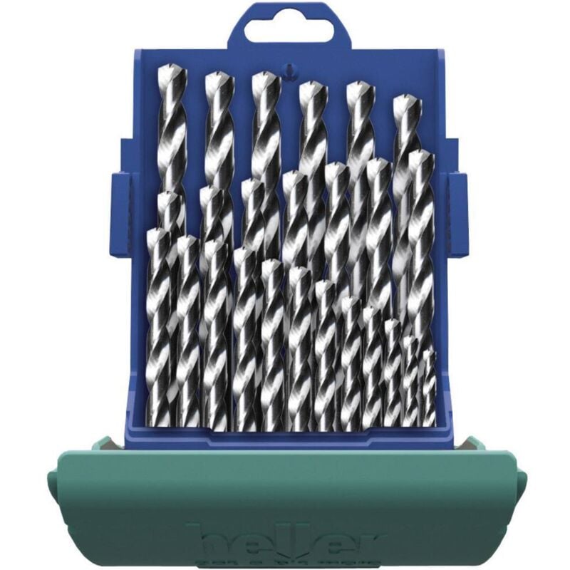 Heller - Jeu de forets pour le métal 21965 5 hss 25 pièces Cobalt din 338 tige cylindrique 1 set