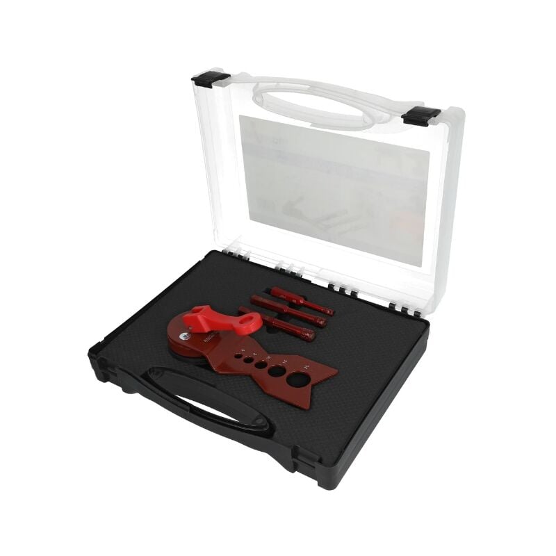 Kit foret diamant de précision avec garbarit de perçage