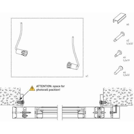 Kit Fotocélula KASMI48 Alu48Sbo DITEC ENTREMATIC KASMI48