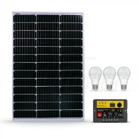 Kit fotovoltaico alpha elettronica 80w - kit80-sb