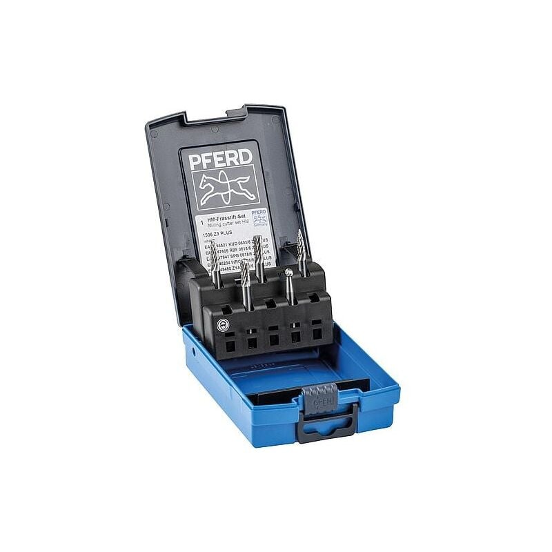 Kit Fraise au carbure Pferd 5 pièces, dentelure 3