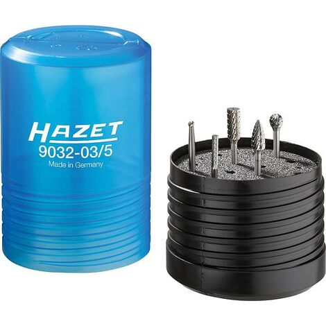 Kit Fraise sur tige carbure HAZET, 5 pièces