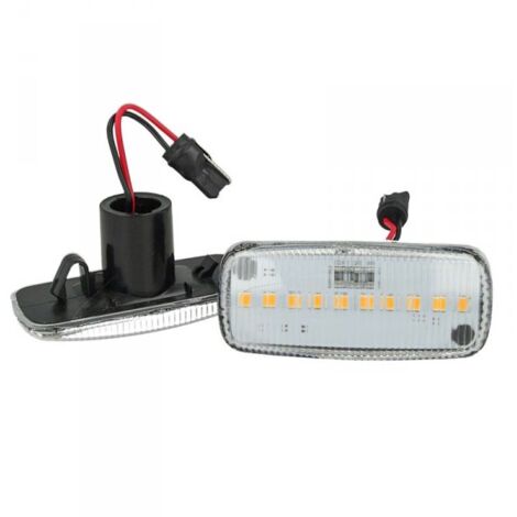 Kit Freccia Laterale a Led Side Marker Dinamica Lente Trasparente Chrysler 200 300 Dodge Charger Avenger Jeep Compass