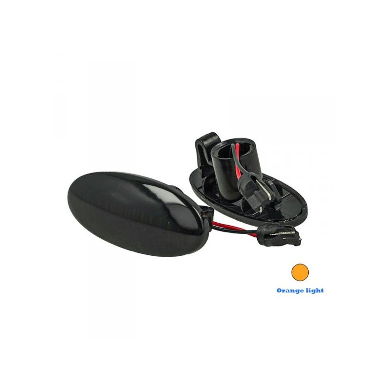 Carall - Kit Freccia Laterale a Led Side Marker Lente Nero Fume Luce Arancione Per Nissan Qashqai Renault Koleos Smart Forfour 4539062601