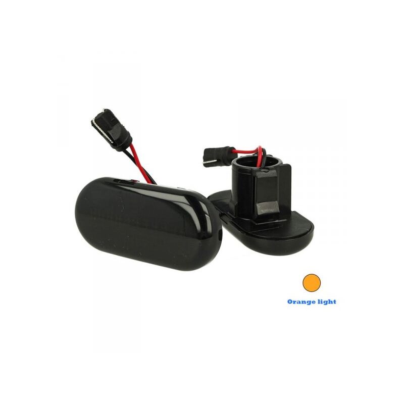 Carall - Kit Freccia Laterale a Led Side Marker Lente Nero Fume Luce Arancione Per Opel Vivaro Movano Nissan X70 7701047517 6030196E