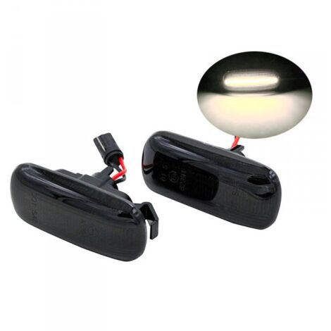 Kit Freccia Laterale a Led Side Marker Lente Nero Fume Luce Bianco Per Audi A3 S3 8P A4 S4 RS4 B6 B7 B8 A6 S6 RS6 C5 C7 OEM 8N0949127A
