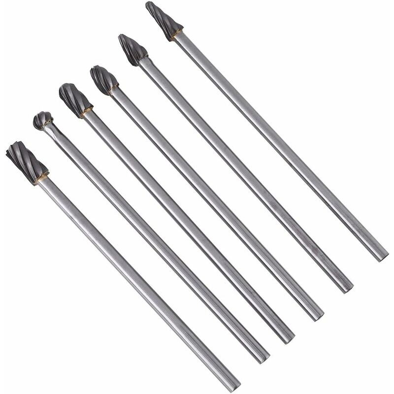 Kit frese rotanti in carburo di tungsteno 6 mm