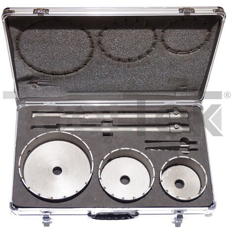 KIT FRESE TAZZA CAROTATRICE 100,120,160 TRAPANO SDS-Plus SDS-Max 350 MURO