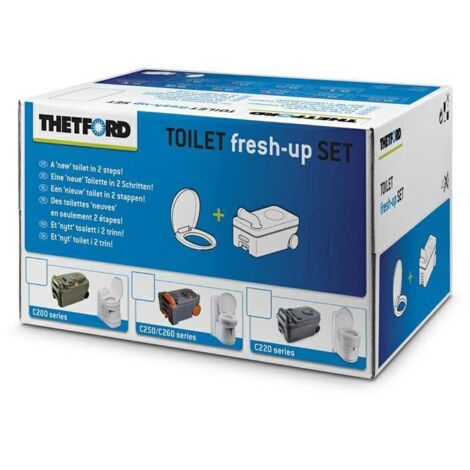 KIT FRESH-UP SET C220 THETFORD - CASSETTA WC RICAMBIO PER CAMPER E CARAVAN