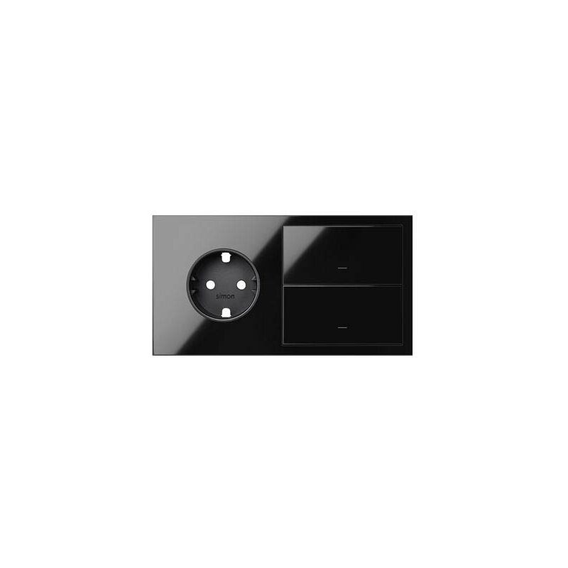 

Simon - Kit front 2 elementos 1 base + 2 teclas | Blanco