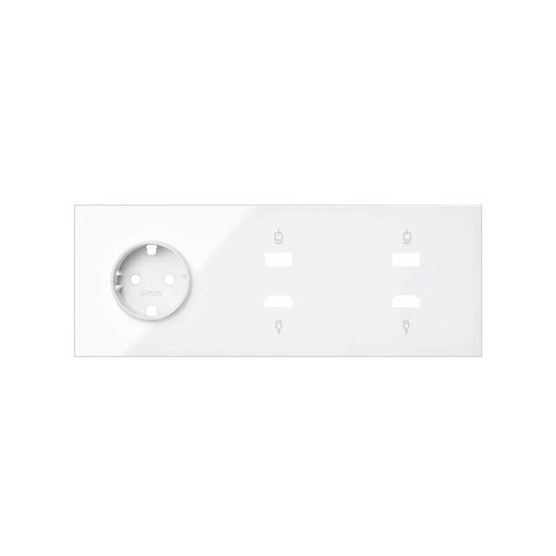 

Simon - KIT FT.3 ELS./BASE+2 HDMI/USB S.100 BL.