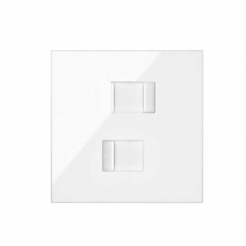 

Kit frontal horizontal 1 elemento 100 con 2 conectores RJ45 10020111-130 Blanco Brillante - Simon