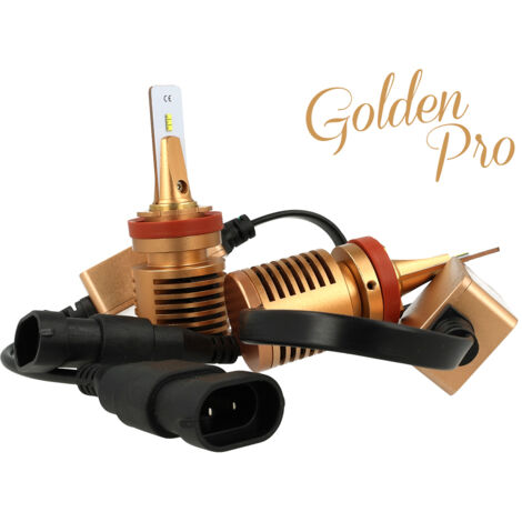 Kit Full Led Canbus Golden Pro H8 H11 H9 25W 12V 4000 lm Super Slim Facile Da Installare Raffredamento Ventola