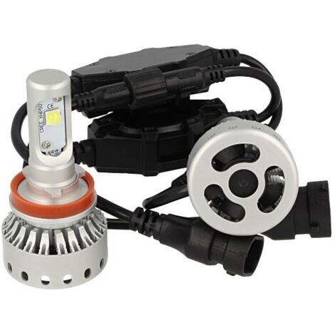 Kit Full Led Canbus H8 H11 H9 40W 5000 Lumens Con Ventilatore 12V 24V 2 Cree XHP 50