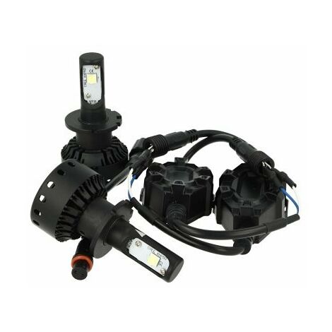 Kit Full Led Canbus H7 40W 5000 Lumens Dissipazione Con Ventilatore Ventola  12V 24V 2 Cree