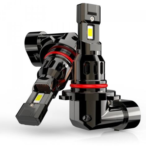 Kit Full Led Compatto HIR2 9012 12V 45W 8000 Lumen Canbus All In One IP65 Dissipazione a Ventola