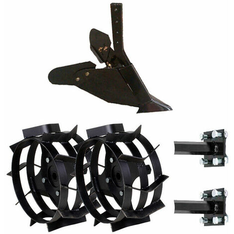 SAKAWA Kit Furchen Benzin Motorhacken + Räder Metall 400x10