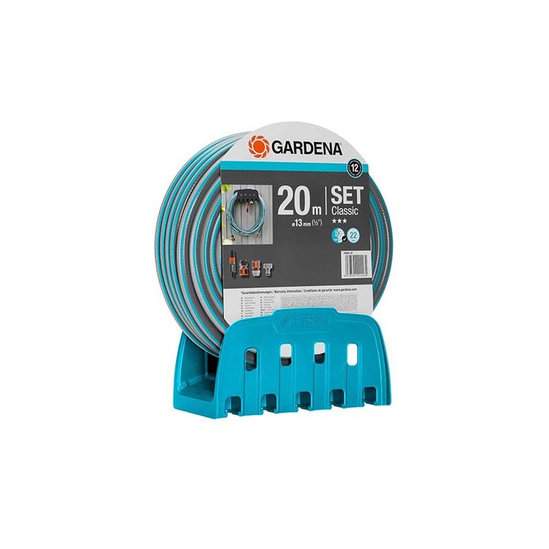 

Plantawa Kit con Manguera de 20 M Lanza Y Soporte Mangueras para Riego por Goteo Jardin - Gardena
