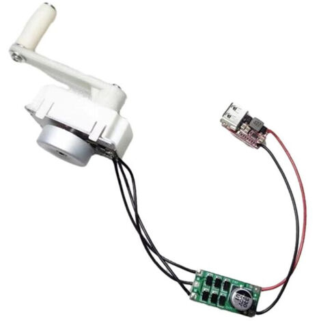 Kit Générateur à Manivelle, Batterie Externe de Survie, Chargeur USB D'Urgence 5 V 5 W