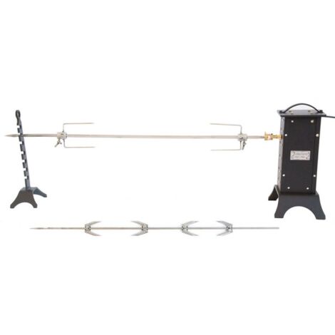 KIT GIRARROSTO ELETTRICO CM. 143x26x49 PER PORCHETTA 1 SPIEDO CON CARDANO