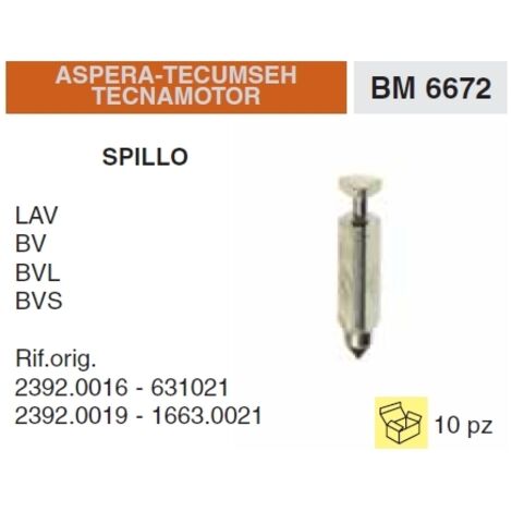 Kit goupille carburateur pour moteur de tracteur de pelouse TECUMSEH LAV BVL 2392.0016