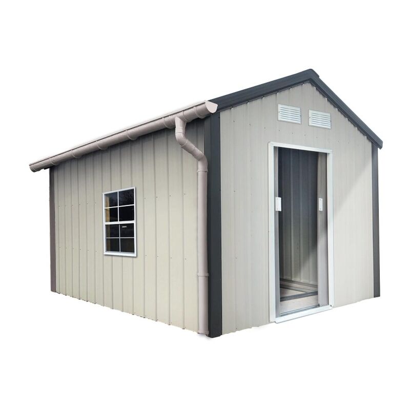 Kit gouttière pour abri de jardin en métal