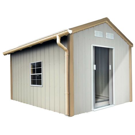 Kit gouttière PVC pour abris de jardin en métal
