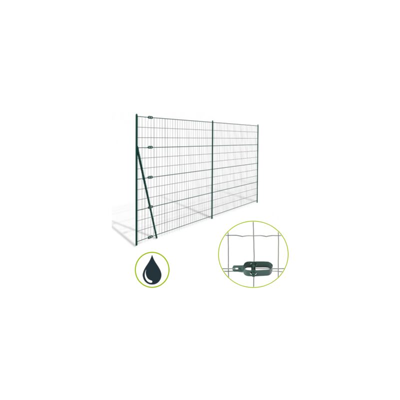 Cloture&jardin - Kit Grillage Soudé Gris 100M - JARDIMALIN - Maille 100x75mm - 1,20 mètre