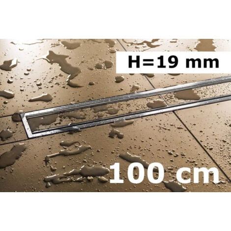 Kit grille + cadre design INOX Framed-tile KERDI-LINE-C  SCHLUTER  100 cm