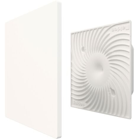 Kit grille plastique fixe ColorLINE® diamètre 80 mm - Blanc