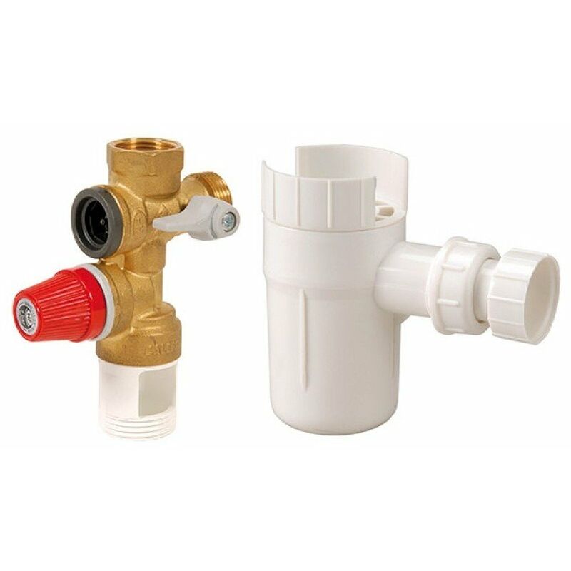 Dipra - Kit groupe sécurité 20/27 - 7 bars + entonnoir siphon