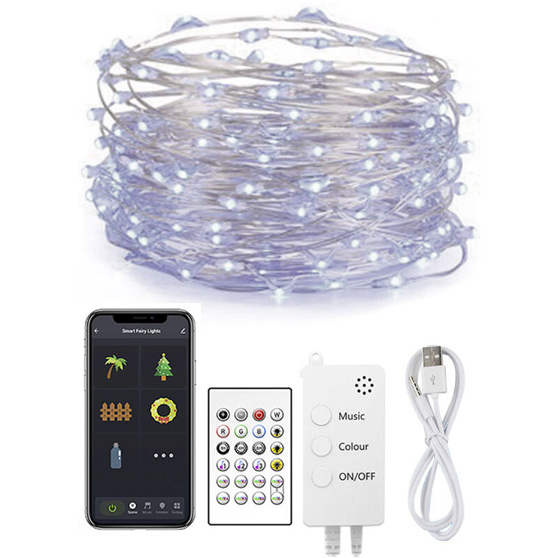 

Kit guirnalda DC5V, 132 led-i, 20m, RGB, WiFi + Bluetooth, RGB - RGB