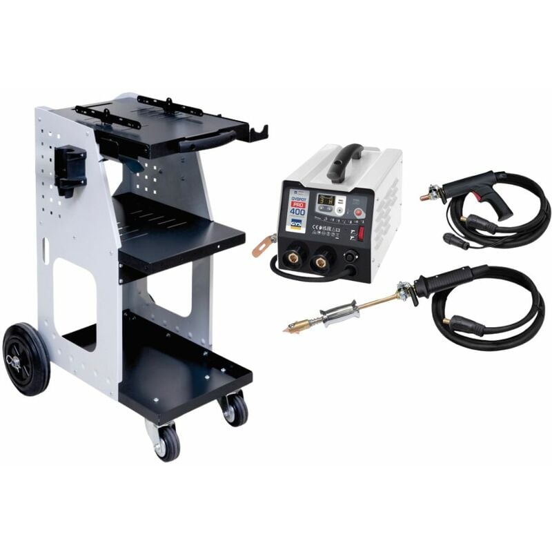 GYS - kit spot pro 400 dispositif de redressement acier + chariot universel 800