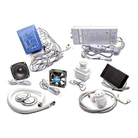 LUTECE Kit hammam kleine Volumen Dampfgenerator 2.8kw LCD-Anzeige mit Zubehör 2