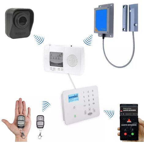 Kit "hangar agricole" - 1 détecteur de mouvement à piles + 1 détecteur ouverture + alerte GSM (DA600+/KP)