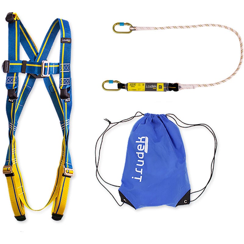 Kit harnais antichute Irudek Apeninos - s/m - Blau/Gelb