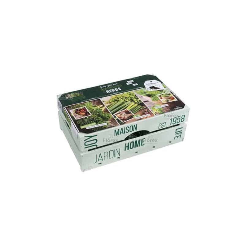 Kit Herbes aromatiques en caisse bois