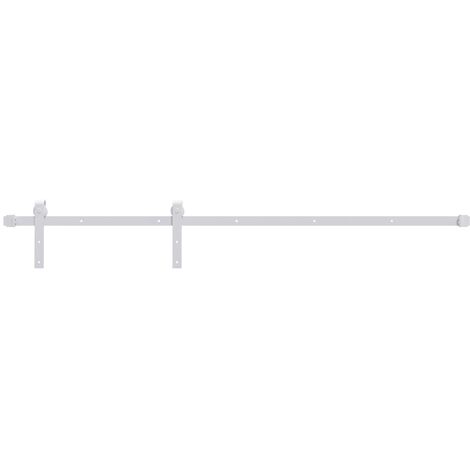 Kit herrajes para puertas correderas de acero blanco 183 cm vidaXL