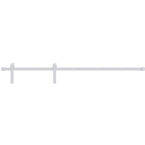 Kit herrajes para puertas correderas de acero blanco 200 cm vidaXL
