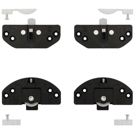 FPLUS kit herrajes puertas correbase 406-412l para puertas madera, cristal, aluminio