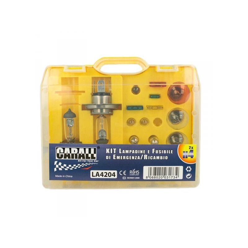 Carall - Kit Lampade Ricambio Emergenza Alogena
