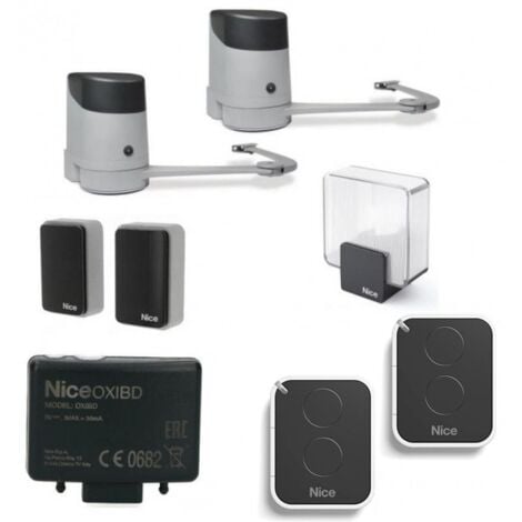 Kit Nice HOPPKIT-BD automazione cancello a battente per ante fino 2,4m HOPPBDKCE