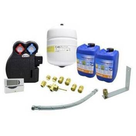 Kit idraulico completo per impianto solare circuito forzato 3 collettori