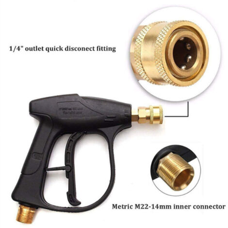 Kit idropulitrice ad alta pressione Eosnow, pistola per pulizia ad alta pressione, spruzzatore di schiuma portatile per auto, con 5 ugelli