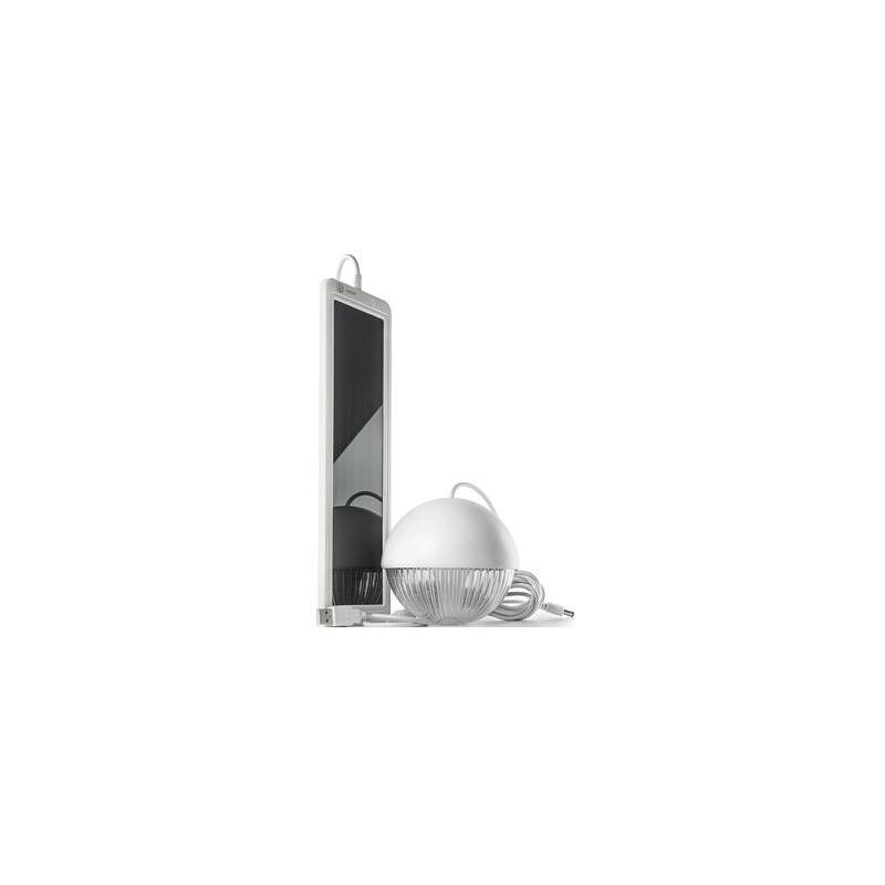 

Kit solar recargable con lampara 3 leds blanco